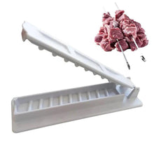 Load image into Gallery viewer, Portable Kebab Maker Manual Meat Skewer Tool for Outdoor Camping Backyard BBQ Party Reusable BBQ Accessory Gift for Grilling Enthusiast Home Kitchen