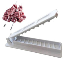 Load image into Gallery viewer, Portable Kebab Maker Manual Meat Skewer Tool for Outdoor Camping Backyard BBQ Party Reusable BBQ Accessory Gift for Grilling Enthusiast Home Kitchen