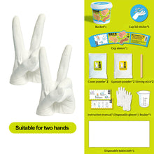 Load image into Gallery viewer, Creative Clone Finger Model DIY Plaster Hand Mold Kit for Kids Family Lovers Craft Activity Make Your Own Keepsake for Parent-Child Toy