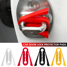 Load image into Gallery viewer, 4Pcs Universal Car Door Lock Protector Pads Noise Reduction Cushion Bumper Cover Thickened Anti-Collision Door Lock Sleeve