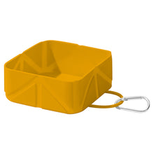 Load image into Gallery viewer, Outdoor Collapsible Silicone Pet Bowl with Carabiner Leak-proof Lightweight Bowl for Water and Food Camping Bowl