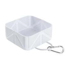 Load image into Gallery viewer, Outdoor Collapsible Silicone Pet Bowl with Carabiner Leak-proof Lightweight Bowl for Water and Food Camping Bowl
