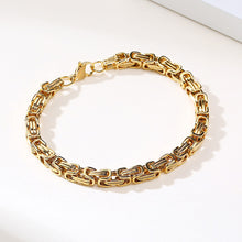 Load image into Gallery viewer, Vintage Punk Byzantine Bracelet Chunky Oxidized Metal Chain Wristband Retro Rock Cool Fashion Jewelry Accessories Gift For Men