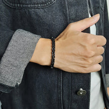 Load image into Gallery viewer, Vintage Punk Byzantine Bracelet Chunky Oxidized Metal Chain Wristband Retro Rock Cool Fashion Jewelry Accessories Gift For Men