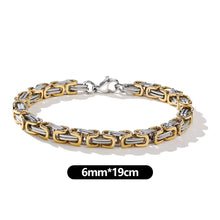 Load image into Gallery viewer, Vintage Punk Byzantine Bracelet Chunky Oxidized Metal Chain Wristband Retro Rock Cool Fashion Jewelry Accessories Gift For Men