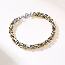 Load image into Gallery viewer, Vintage Punk Byzantine Bracelet Chunky Oxidized Metal Chain Wristband Retro Rock Cool Fashion Jewelry Accessories Gift For Men