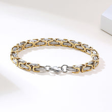 Load image into Gallery viewer, Vintage Punk Byzantine Bracelet Chunky Oxidized Metal Chain Wristband Retro Rock Cool Fashion Jewelry Accessories Gift For Men