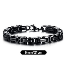 Load image into Gallery viewer, Vintage Punk Byzantine Bracelet Chunky Oxidized Metal Chain Wristband Retro Rock Cool Fashion Jewelry Accessories Gift For Men
