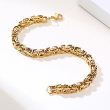 Load image into Gallery viewer, Vintage Punk Byzantine Bracelet Chunky Oxidized Metal Chain Wristband Retro Rock Cool Fashion Jewelry Accessories Gift For Men