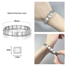 Load image into Gallery viewer, 9mm Stainless Steel DIY Bracelet Accessories Gold Flower Italian Charm Links Rose Sunflower Sweet Summer Floral Charms