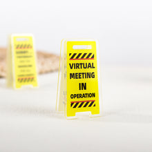 Load image into Gallery viewer, Creative Acrylic Desk Warning Sign Leave Me Alone Humorous Office Room Home Decoration Funny Desktop Ornament