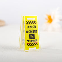 Load image into Gallery viewer, Creative Acrylic Desk Warning Sign Leave Me Alone Humorous Office Room Home Decoration Funny Desktop Ornament