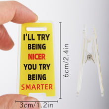 Load image into Gallery viewer, Creative Acrylic Desk Warning Sign Leave Me Alone Humorous Office Room Home Decoration Funny Desktop Ornament