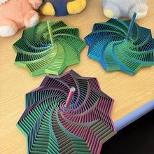Load image into Gallery viewer, 3D Printed Fractal Fidget Star Expanded Sensory Hexagon Spinner Geometric Home Desk Decoration Ornament Stress Relief Toy