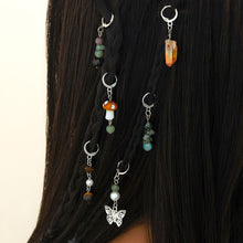 Load image into Gallery viewer, Colorful Beads Crystal Butterfly Tassel Hair Braid Rings Ethnic Style Short Hair Chains Fashion Braiding Hair Accessories for Girls