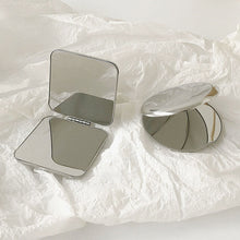 Load image into Gallery viewer, Portable Pocket Mirror Stainless Steel Folding Double Sided Mirror for Travel Makeup On The Go Cosmetic Mirror for Women Girls Students Dormitory Handbag Beauty Tool