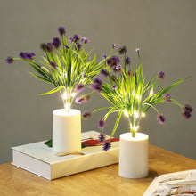 Load image into Gallery viewer, Artificial Flower Night Light Simulation Sunflower Tulip Potted Lamp Warm Glow Bedroom Home Decor Festival Gift for Women Kids