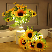 Load image into Gallery viewer, Artificial Flower Night Light Simulation Sunflower Tulip Potted Lamp Warm Glow Bedroom Home Decor Festival Gift for Women Kids