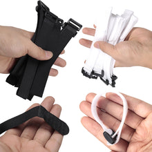 Load image into Gallery viewer, 10PCS Self-Adhesive Fabric Fastener Strip for Fishing Rod Hook and Loop Tie with Buckle Fishing Tackle Cable Management Binding Strap