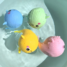 Load image into Gallery viewer, Soft Sponge Whale Bath Toy Water Absorbing Squeeze Stress Relief Toy Children Water Play Accessory
