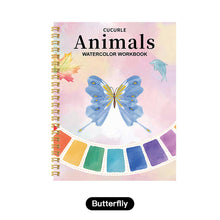Load image into Gallery viewer, Animals Flowers Watercolor Coloring Practice Book Painting Workbook Graffiti Drawing Pad For Kids Art Practice