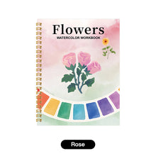 Load image into Gallery viewer, Animals Flowers Watercolor Coloring Practice Book Painting Workbook Graffiti Drawing Pad For Kids Art Practice