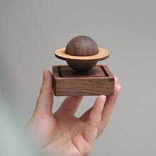 Load image into Gallery viewer, Walnut Wood Jupiter Orbit Diffuser Planetary Aromatherapy Incense Ornament Creative Home Dorm Decoration