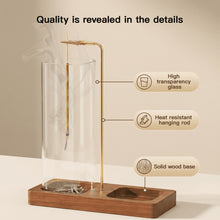 Load image into Gallery viewer, 2 In 1 Incense Holder Removable Glass Ash Catcher Anti Ash Flying Incense Burner Multifunctional Incense Stick Organizer Home Decoration
