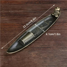 Load image into Gallery viewer, Fisherman Boat Shaped Incense Burne Incense Holder Retro Aromatherapy Ornament Creative Sandalwood Incense Insert Home Decoration
