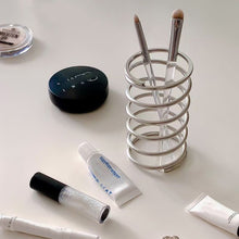 Load image into Gallery viewer, Stainless Steel Toothbrush Holder Makeup Brush Pen Storage Holder Storage Accessories Multifunctional Storage Rack Home Decoration