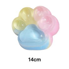 Load image into Gallery viewer, Three Color Rainbow Cat Paw Slow Rebound Squishy Toy Soft Pinch Stress Relief Squeeze Toy For Kids Adults Gift