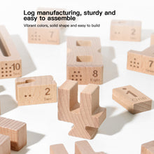 Load image into Gallery viewer, Wooden Number Blocks 3D Puzzle Balance Game Educational Toy Montessori Math Toy Number Cognition Stacking Toy For Kid