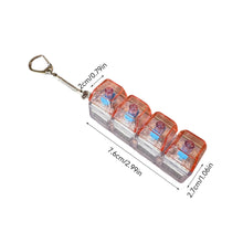 Load image into Gallery viewer, LED Transparent Keycap Keychain Fidget Toys Clicker Gadget Stress Relief Sensory Toy For Adults Kids Bag Charm Accessories