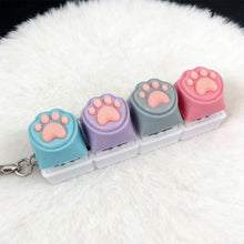Load image into Gallery viewer, Silicone Cat Claw Keychain Mobile Phone Backpack Ornament Pendant Accessory Desktop Fingertip Press Stress Relief Toy