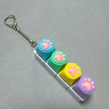 Load image into Gallery viewer, Silicone Cat Claw Keychain Mobile Phone Backpack Ornament Pendant Accessory Desktop Fingertip Press Stress Relief Toy