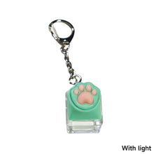 Load image into Gallery viewer, Cute Cat Claw KeyChain Keycap Tester Decompression Toy Mobile Phone Backpack Pendant Desktop Decoration Accessory Gift