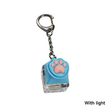 Load image into Gallery viewer, Cute Cat Claw KeyChain Keycap Tester Decompression Toy Mobile Phone Backpack Pendant Desktop Decoration Accessory Gift