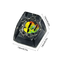 Load image into Gallery viewer, Evil Eyes Cartoon Epoxy Resin Keycaps Mechanical Keyboard Buttons Replacement Bottom Keycap Gift