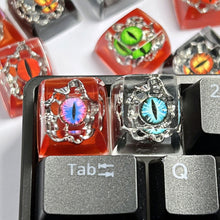 Load image into Gallery viewer, Evil Eyes Cartoon Epoxy Resin Keycaps Mechanical Keyboard Buttons Replacement Bottom Keycap Gift