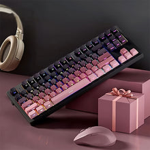 Load image into Gallery viewer, Gradient Color Side Printed Shine PBT Double Shot Keycaps Mechanical Keyboard Keycaps OEM Profile Gaming Keyboard 130 Plus Key Caps