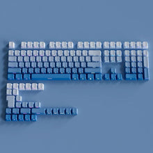 Load image into Gallery viewer, Gradient Color Side Printed Shine PBT Double Shot Keycaps Mechanical Keyboard Keycaps OEM Profile Gaming Keyboard 130 Plus Key Caps