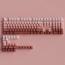Load image into Gallery viewer, Gradient Color Side Printed Shine PBT Double Shot Keycaps Mechanical Keyboard Keycaps OEM Profile Gaming Keyboard 130 Plus Key Caps
