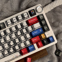 Load image into Gallery viewer, Comic Style PBT Keycaps 136 Keys Full Set Minimalist Colorful For Gaming Mechanical Keyboard
