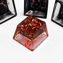 Load image into Gallery viewer, Resin Metal Gold Foil Paper Light-Transmitting Keycaps Cross Shaft Mechanical Keyboard Keycaps Gaming Keyboard Accessories