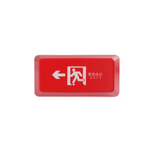 Load image into Gallery viewer, ABS Oem Height Enter Backspace Keycaps Red Black Safety Exit Sign Replacement Mechanical Keyboard Key Caps