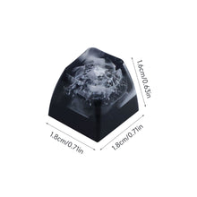 Load image into Gallery viewer, Natural Scenery Resin Keycaps Handmade Fuji Snow Mountain Transparent Cross Shaft Keycap For Mechanical Keyboard
