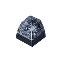 Load image into Gallery viewer, Natural Scenery Resin Keycaps Handmade Fuji Snow Mountain Transparent Cross Shaft Keycap For Mechanical Keyboard