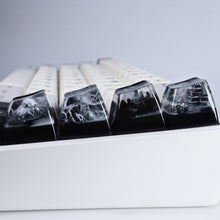 Load image into Gallery viewer, Natural Scenery Resin Keycaps Handmade Fuji Snow Mountain Transparent Cross Shaft Keycap For Mechanical Keyboard
