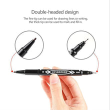 Load image into Gallery viewer, 10Pcs Double Tip Oil-Based Paint Marker Pens Double Ended Brush Marker Drawing Doodling Graffiti Art Supplies