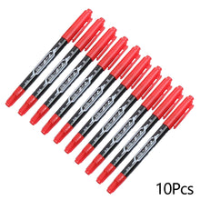 Load image into Gallery viewer, 10Pcs Double Tip Oil-Based Paint Marker Pens Double Ended Brush Marker Drawing Doodling Graffiti Art Supplies